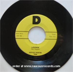 Royce Porter Lookin' 7" single 1950s rock 'n' roll rockabilly vinyl at Raucous Records.