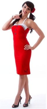 Sailor Sparrow Red Dress