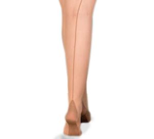 Nude Tights with Nude Black Seam and Cuban Heel