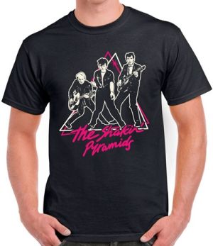 Shakin' Pyramids black rockabilly T-shirt at Raucous Records.