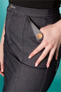 Denim Pencil Skirt