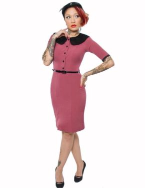 Stella Light Burgundy Wiggle Dress