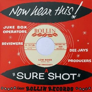 The Swaggarts Low Rider 7" single rockabilly vinyl at Raucous Records.