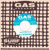 Jon and The Nightriders Thunder Over Rincon 7" single surf instrumental vinyl at Raucous Records.