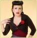 Marilyn Rose Black Bolero Sweater at Retro Vixens